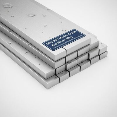 5052 H32-bladstaaf van aluminiumlegering van maritieme kwaliteit met uitstekende vervormbaarheid en weerstand tegen zoutwatercorrosie