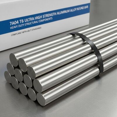 7A04 T6 Ronde staaf van aluminiumlegering met ultrahoge sterkte voor zware structurele onderdelen die aan GB/T-normen voldoet