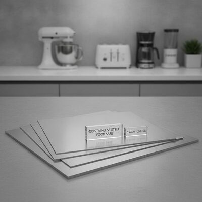 Voedselveilig 430 roestvrij staalplaat koudgewalst 0,4 mm - 2,0 mm voor keukenapparatuur