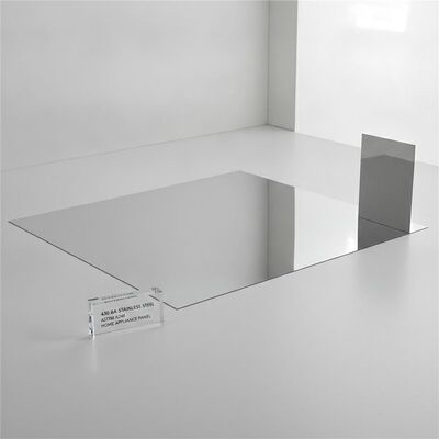 430 BA Roestvrijstalen Plaat met BA Afwerking 0,3-1,0 mm Dikte en 1000x2000 mm Afmeting voor Huishoudelijke Apparatuurpanelen