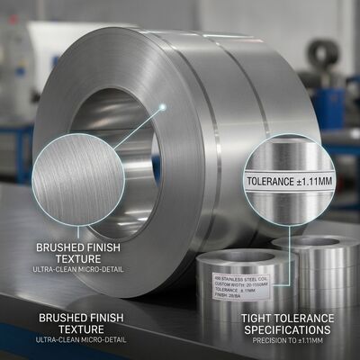 Dieptrekkwaliteit 430 Roestvrij Staal Coil met BA 2B Afwerking voor Wasmachinetrommels in 0,5 mm-2,5 mm Dikte