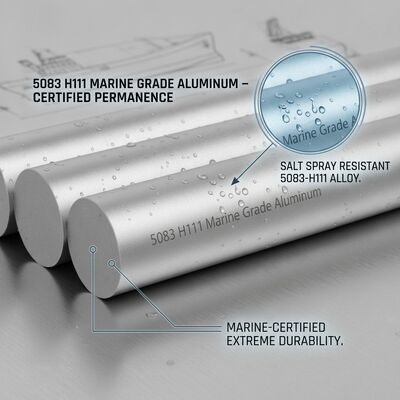 Elektrische Kwaliteit 1050 H14 Pure Aluminium Ronde Staaf Hoge Geleidbaarheid Busbar Staaf