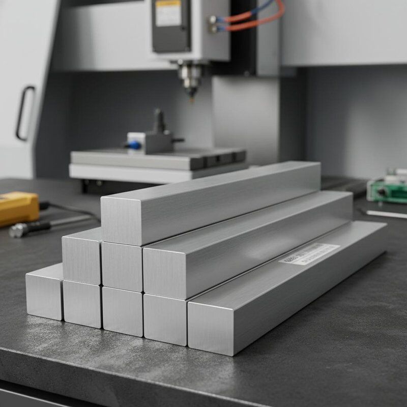 6063 Precision Aluminium Square Bar voor CNC-bewerking