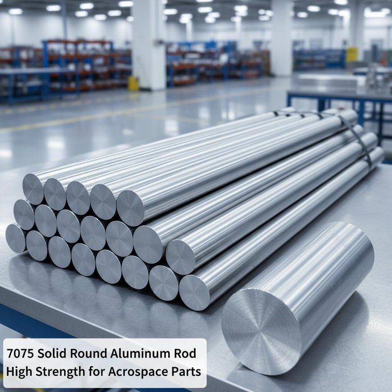 7075 Aluminium ronde staaf Stevige precisie van ruimtevaartkwaliteit met hoge weerstand Machinaal bewerkbaar voor industrieel gebruik