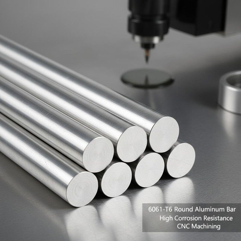 6061 T6 CNC-bewerking met grote diameter aluminium ronde staaf met hoge corrosiebestendigheid