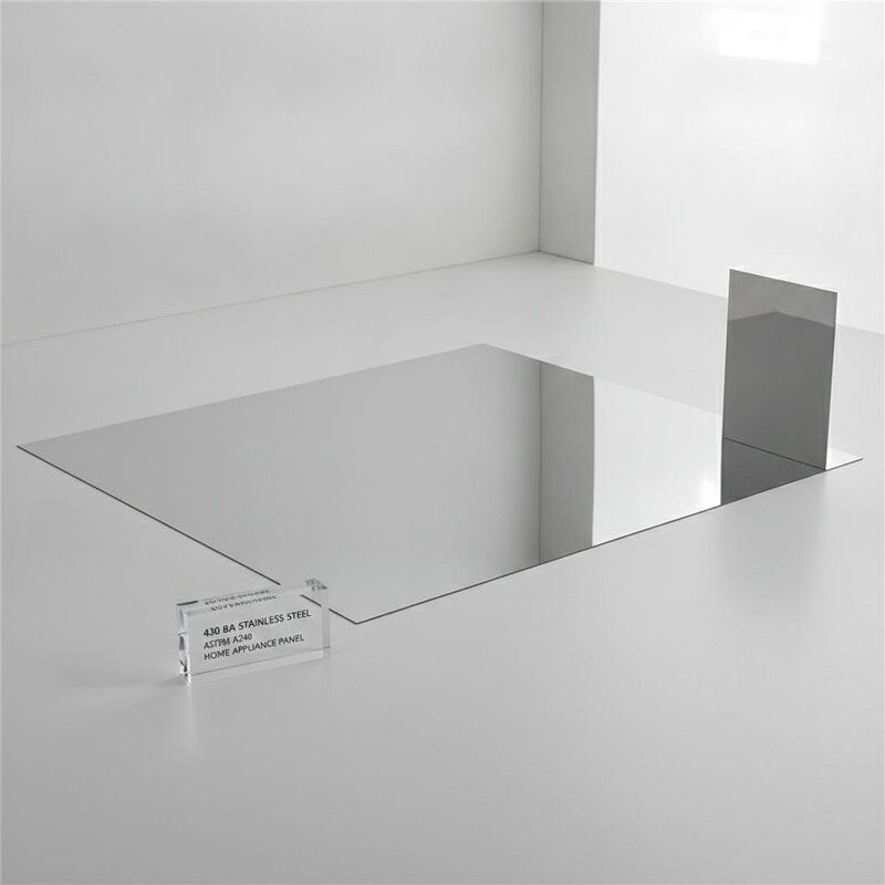 430 Helder gegalveerd roestvrij staalplaat BA Afwerking 0,3-1,0 mm 1000x2000 mm voor huishoudelijk apparaat paneel