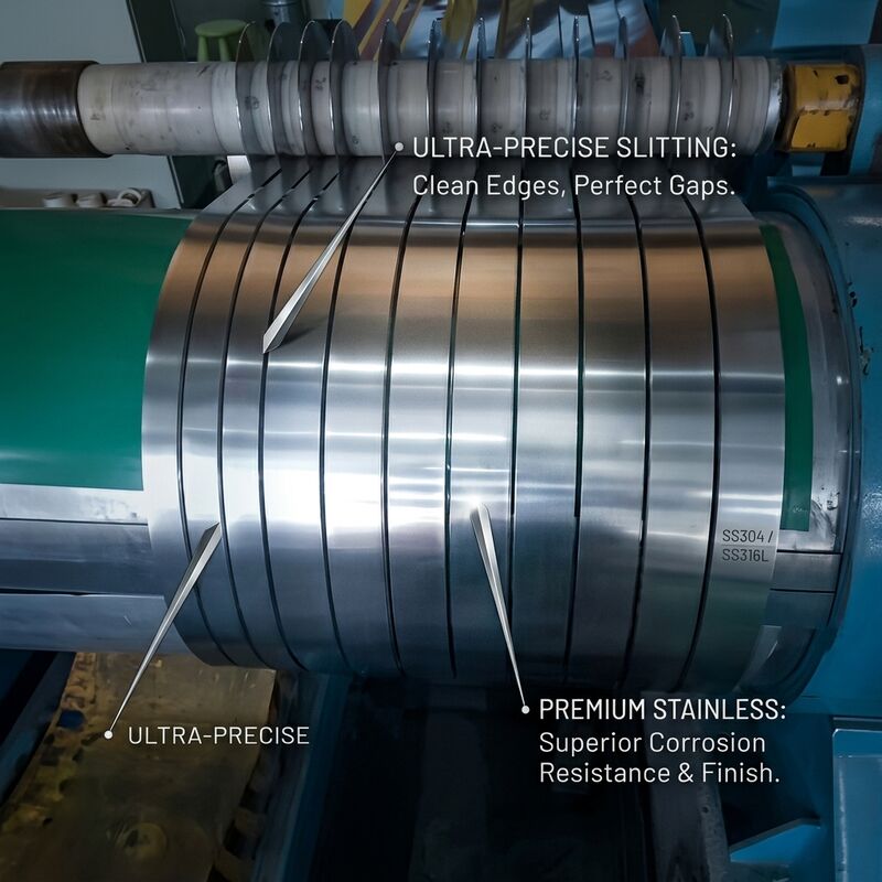 Spiegel 8K Gepolijst 304 Roestvrij Staal Coil Reflectief Decoratief Paneel Strip